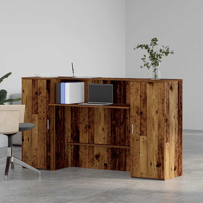 Birou de recepție Lemn vechi 180x50x103,5 cm Lemn prelucrat - WALTI WALTI