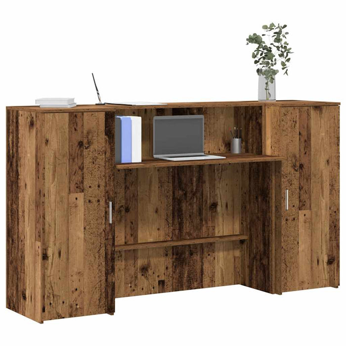 Birou de recepție Lemn vechi 180x50x103,5 cm Lemn prelucrat - WALTI WALTI