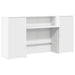 Birou de recepție alb 200x50x103,5 cm din lemn prelucrat - WALTI WALTI