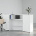 Birou de recepție alb 200x50x103,5 cm din lemn prelucrat - WALTI WALTI