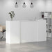 Birou de recepție alb 200x50x103,5 cm din lemn prelucrat - WALTI WALTI
