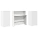 Birou de recepție alb 200x50x103,5 cm din lemn prelucrat - WALTI WALTI