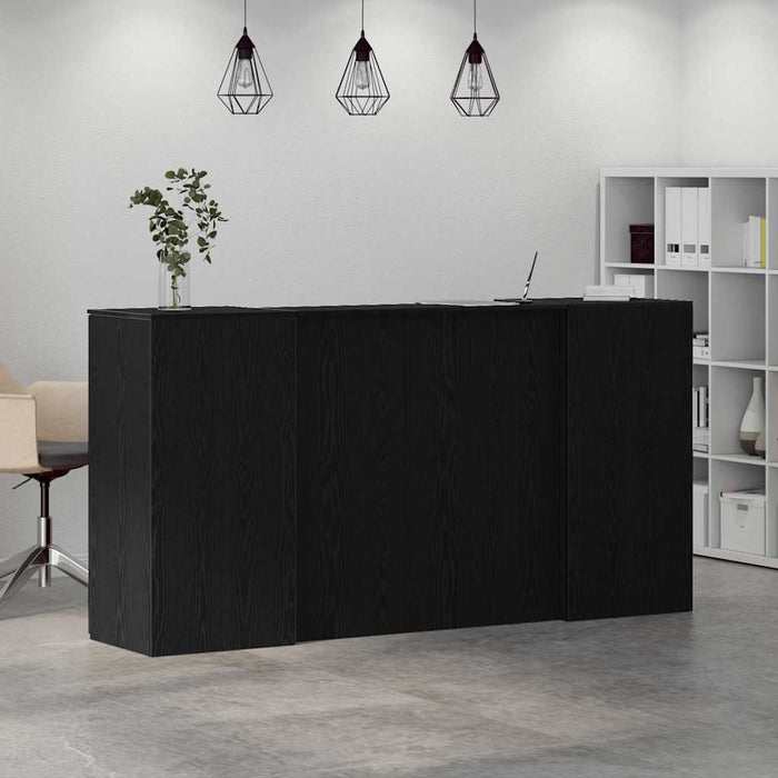 Birou de recepție Stejar negru 200x50x103,5 cm Lemn prelucrat - WALTI WALTI