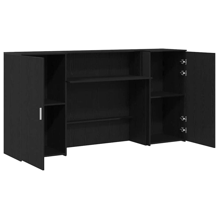 Birou de recepție Stejar negru 200x50x103,5 cm Lemn prelucrat - WALTI WALTI