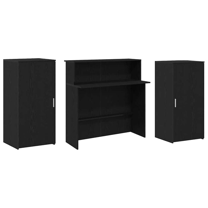 Birou de recepție Stejar negru 200x50x103,5 cm Lemn prelucrat - WALTI WALTI