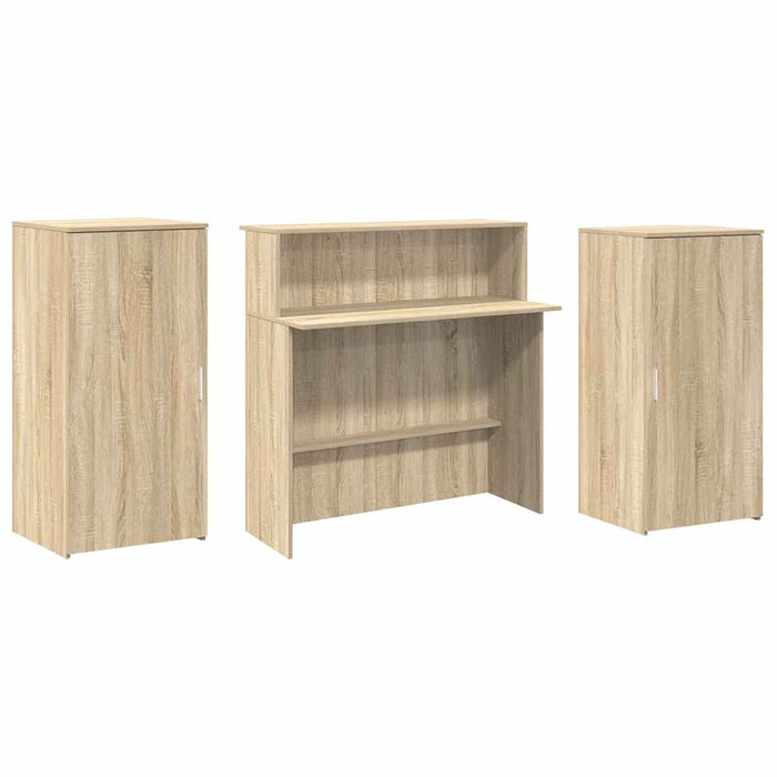 Birou de recepție Stejar Sonoma 200x50x103,5 cm Lemn prelucrat - WALTI WALTI