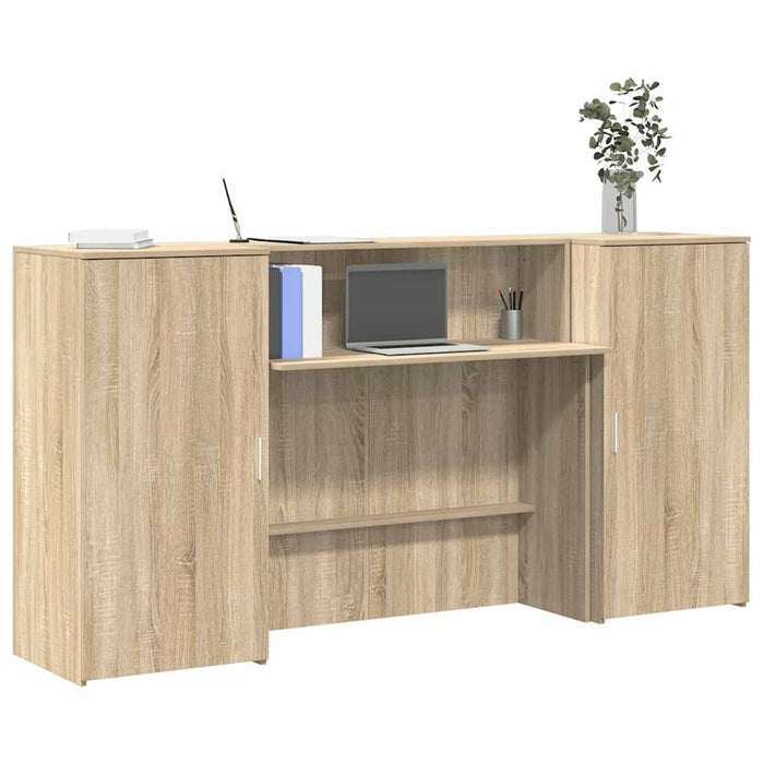 Birou de recepție Stejar Sonoma 200x50x103,5 cm Lemn prelucrat - WALTI WALTI