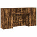 Birou de recepție stejar afumat 200x50x103,5 cm lemn prelucrat - WALTI WALTI