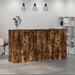 Birou de recepție stejar afumat 200x50x103,5 cm lemn prelucrat - WALTI WALTI
