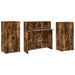 Birou de recepție stejar afumat 200x50x103,5 cm lemn prelucrat - WALTI WALTI