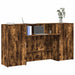 Birou de recepție stejar afumat 200x50x103,5 cm lemn prelucrat - WALTI WALTI