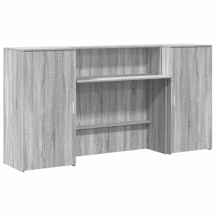 Birou de recepție Gri Sonoma 200x50x103,5 cm Lemn prelucrat WALTI