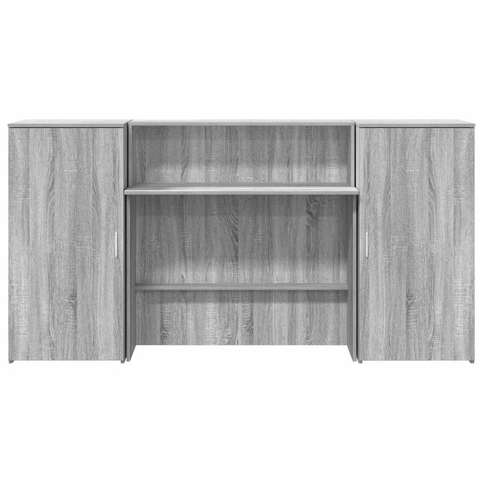 Birou de recepție Gri Sonoma 200x50x103,5 cm Lemn prelucrat WALTI