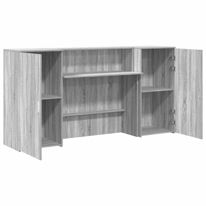 Birou de recepție Gri Sonoma 200x50x103,5 cm Lemn prelucrat WALTI