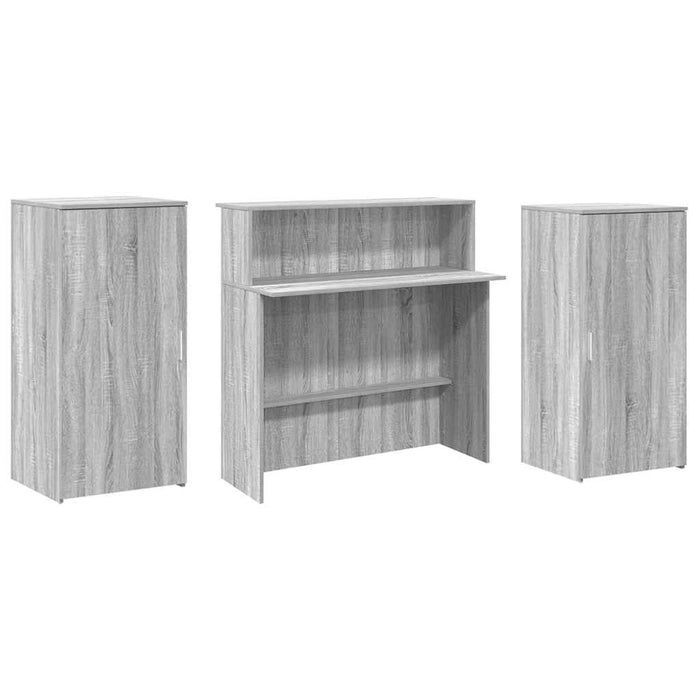 Birou de recepție Gri Sonoma 200x50x103,5 cm Lemn prelucrat WALTI