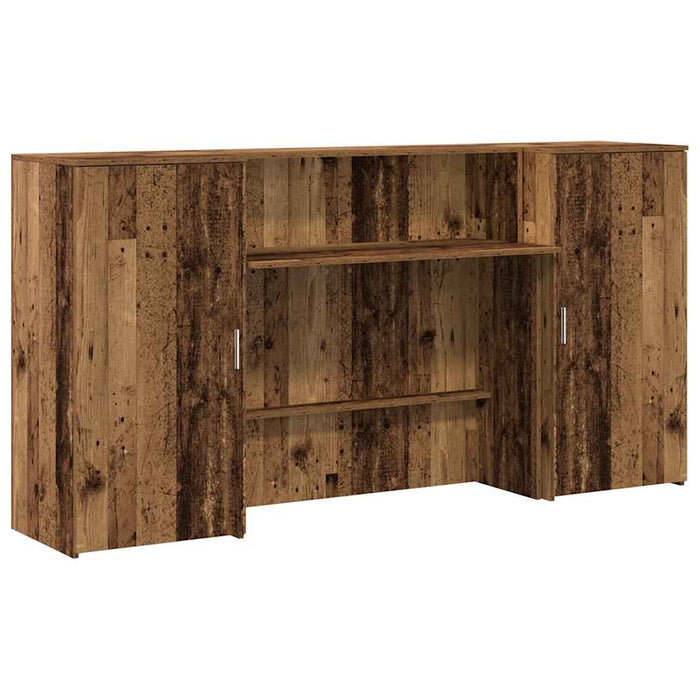 Birou de recepție Lemn vechi 200x50x103,5 cm Lemn prelucrat - WALTI WALTI