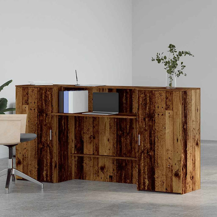 Birou de recepție Lemn vechi 200x50x103,5 cm Lemn prelucrat - WALTI WALTI