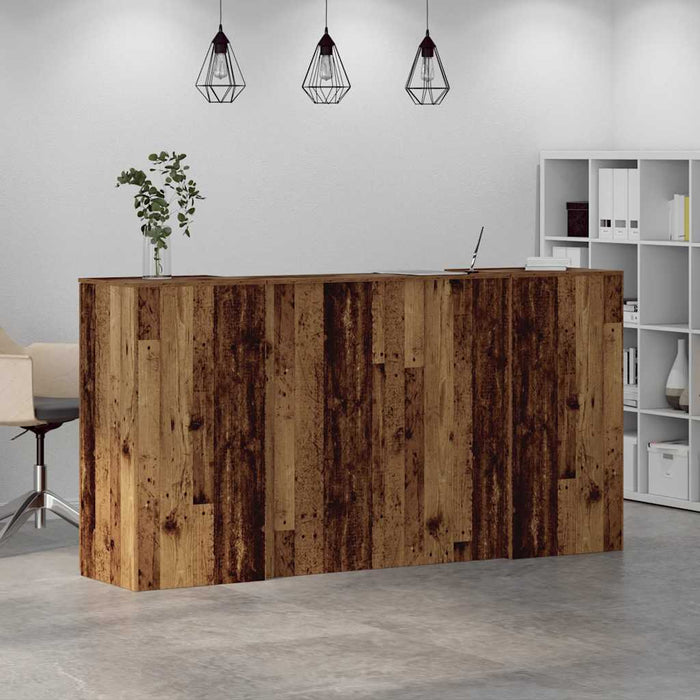 Birou de recepție Lemn vechi 200x50x103,5 cm Lemn prelucrat - WALTI WALTI