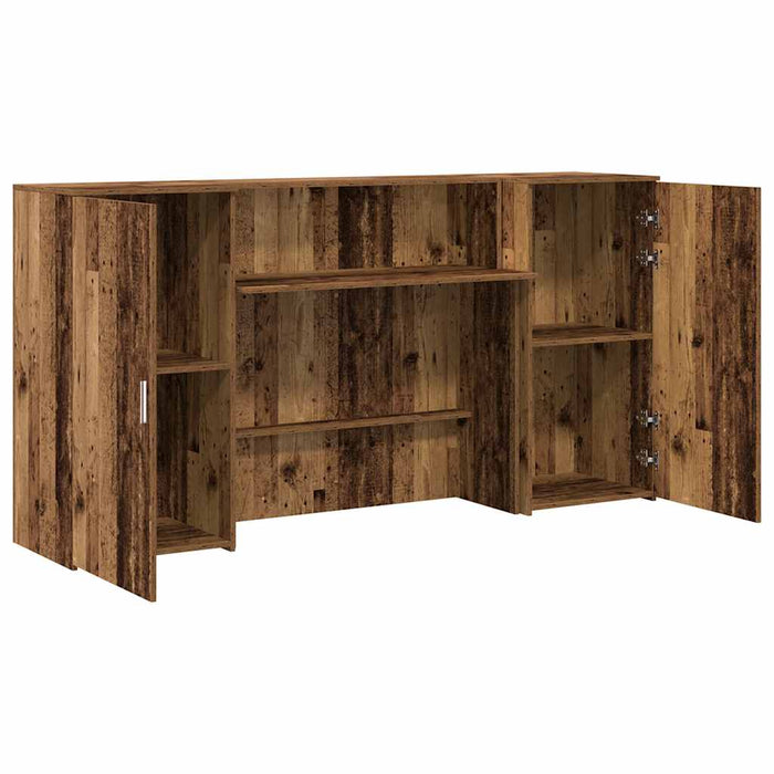 Birou de recepție Lemn vechi 200x50x103,5 cm Lemn prelucrat - WALTI WALTI
