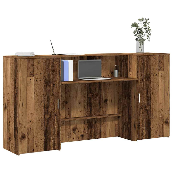 Birou de recepție Lemn vechi 200x50x103,5 cm Lemn prelucrat - WALTI WALTI