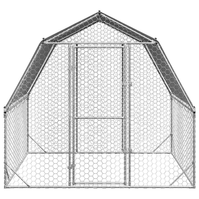 Pui de găină cu acoperiș 2,5x2x2,25 m oțel galvanizat - WALTI WALTI