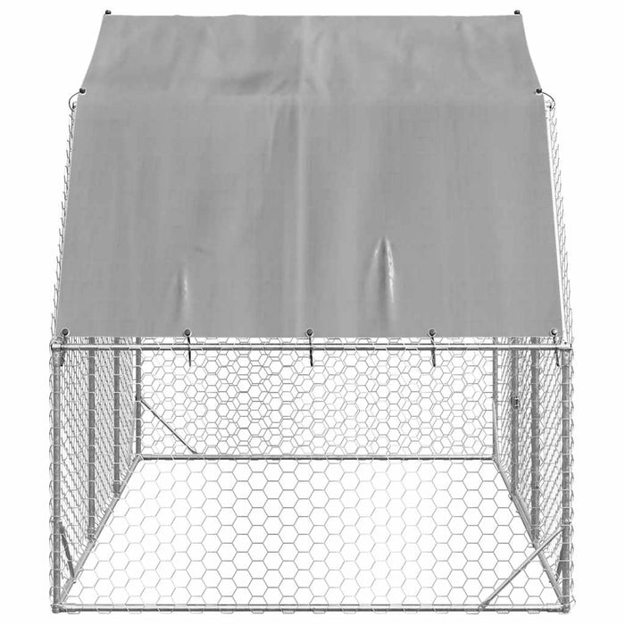 Pui de găină cu acoperiș 2,5x2x2,25 m oțel galvanizat - WALTI WALTI