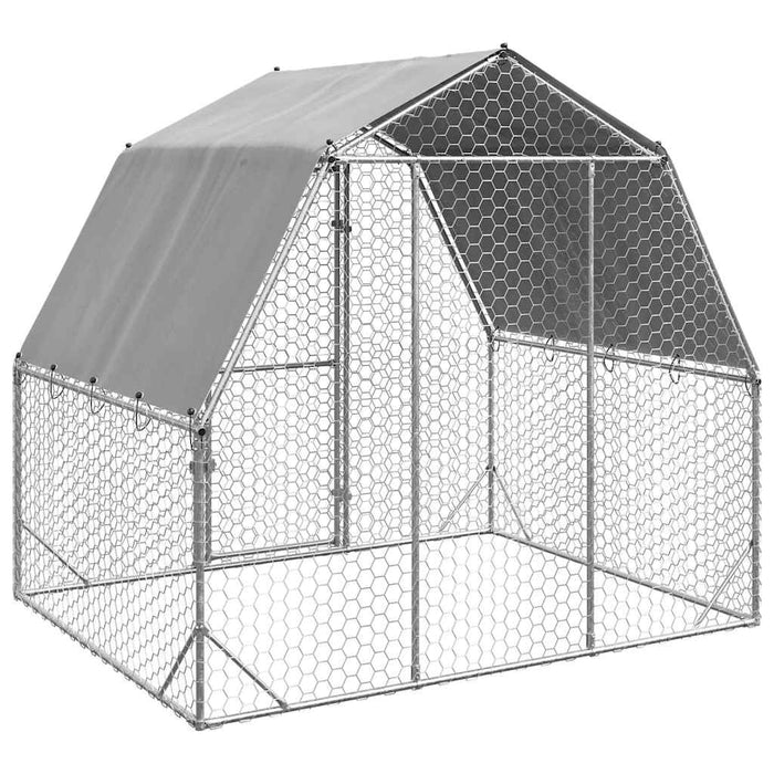 Pui de găină cu acoperiș 2,5x2x2,25 m oțel galvanizat - WALTI WALTI