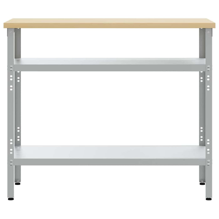 Masă de lucru Gri 100 x 55 x 85 cm Oțel vopsit electrostatic - WALTI WALTI
