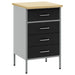 Banc de lucru cu sertar Negru și Gri 50 x 55 x 85 cm - WALTI WALTI