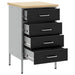 Banc de lucru cu sertar Negru și Gri 50 x 55 x 85 cm - WALTI WALTI