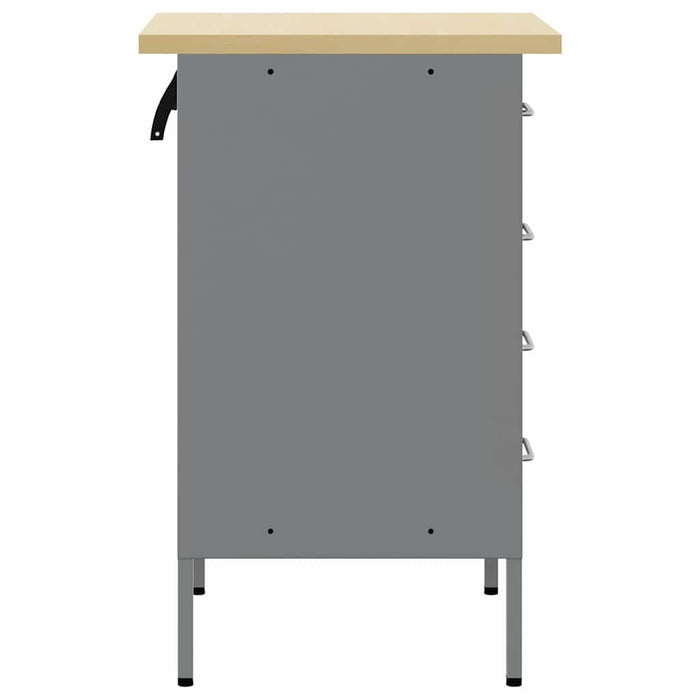 Banc de lucru cu sertar Negru și Gri 50 x 55 x 85 cm - WALTI WALTI