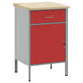 Banc de lucru cu sertar cu blocare Roșu și gri 50 x 55 x 85 cm - WALTI WALTI