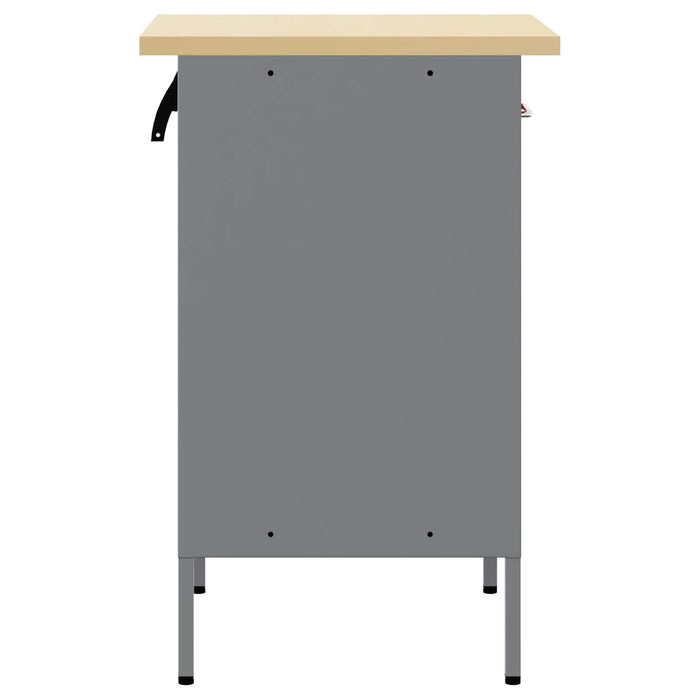 Banc de lucru cu sertar cu blocare Roșu și gri 50 x 55 x 85 cm - WALTI WALTI