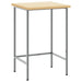Masă de colț Manual Gri 55 x 55 x 85 cm Oțel și lemn ingineresc - WALTI WALTI