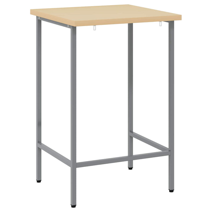 Masă de colț Manual Gri 55 x 55 x 85 cm Oțel și lemn ingineresc - WALTI WALTI