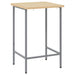 Masă de colț Manual Gri 55 x 55 x 85 cm Oțel și lemn ingineresc - WALTI WALTI