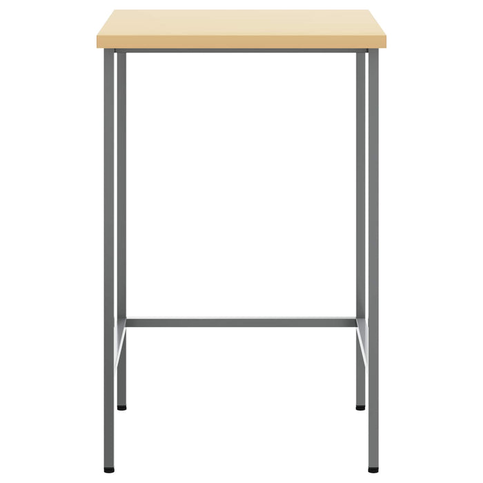 Masă de colț Manual Gri 55 x 55 x 85 cm Oțel și lemn ingineresc - WALTI WALTI