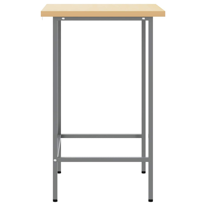 Masă de colț Manual Gri 55 x 55 x 85 cm Oțel și lemn ingineresc - WALTI WALTI