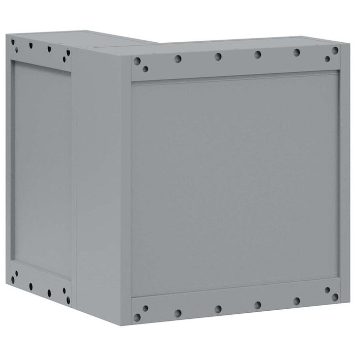 Dulap pentru unelte cu raft Negru și Gri 55 x 55 x 55 cm - WALTI WALTI