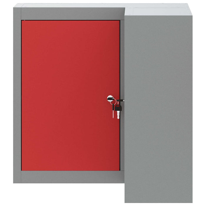 Dulap pentru unelte cu raft Roșu și gri 55 x 55 x 55 cm - WALTI WALTI