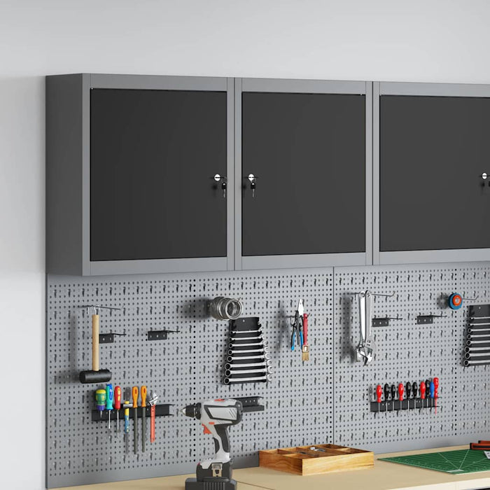 Dulap pentru unelte cu raft Negru și Gri 50 x 20 x 55 cm WALTI