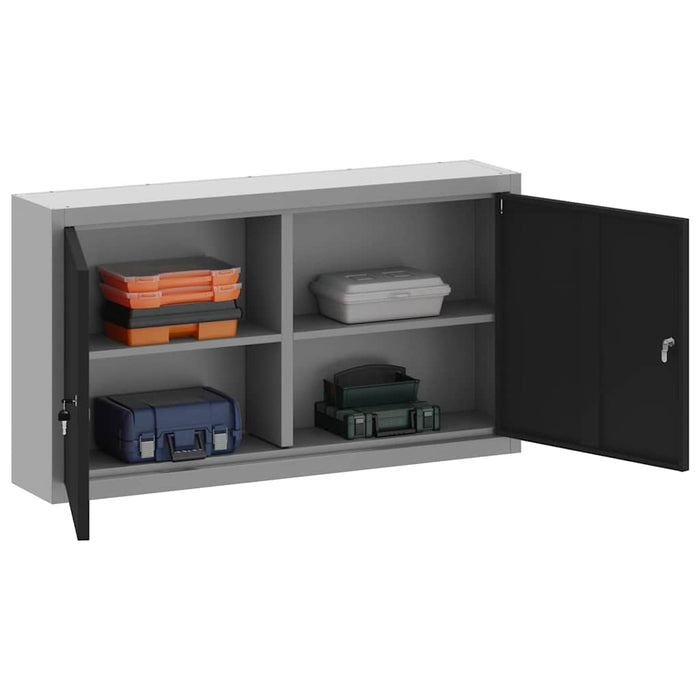 Dulap pentru unelte cu raft Negru și Gri 50 x 20 x 55 cm - WALTI WALTI