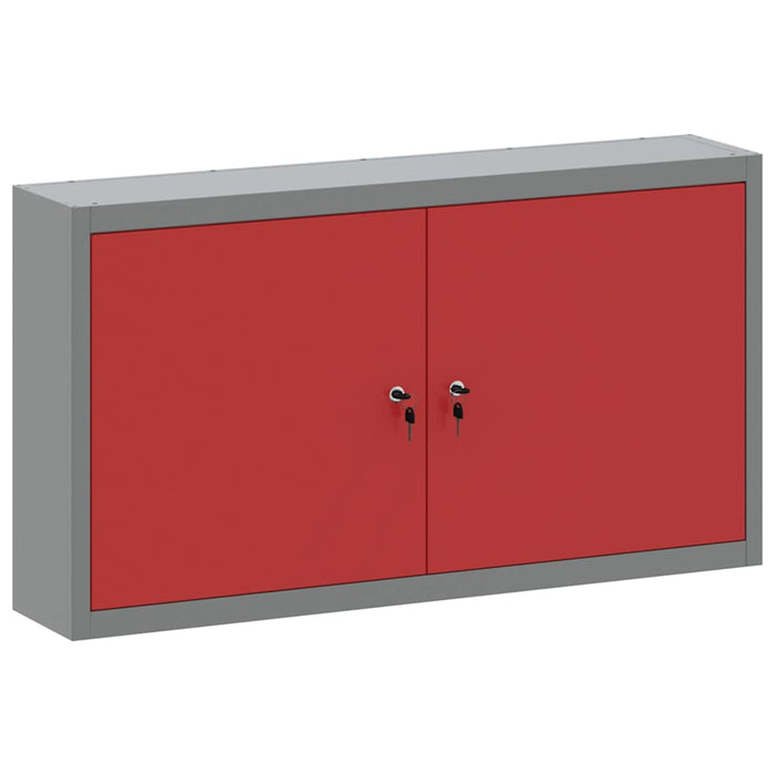Dulap pentru unelte cu raft Roșu și gri 50 x 20 x 55 cm - WALTI WALTI