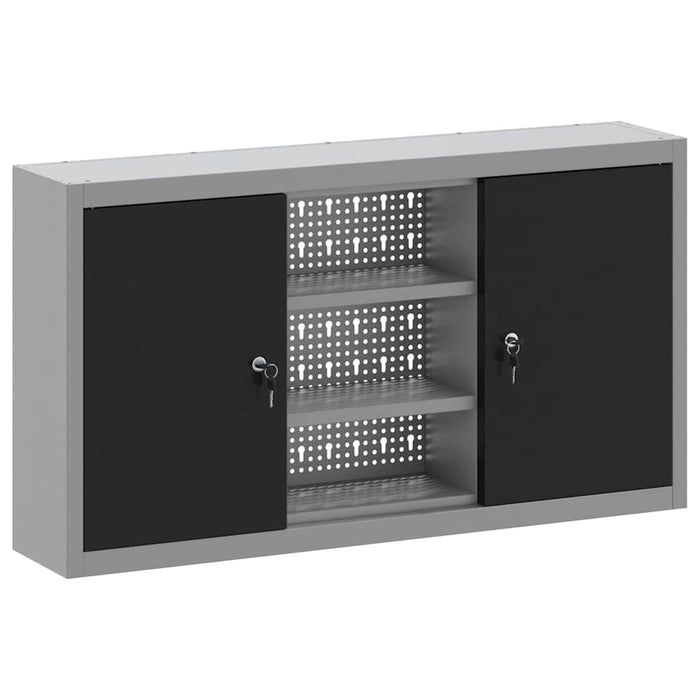 Dulap pentru unelte cu raft Negru și Gri 50 x 20 x 55 cm - WALTI WALTI
