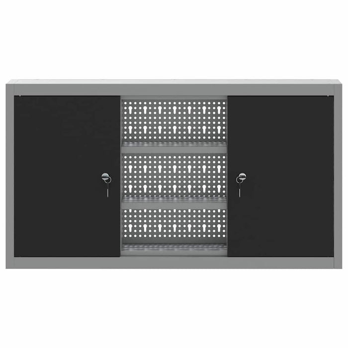 Dulap pentru unelte cu raft Negru și Gri 50 x 20 x 55 cm - WALTI WALTI