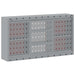 Dulap pentru unelte cu raft Roșu și gri 50 x 20 x 55 cm - WALTI WALTI