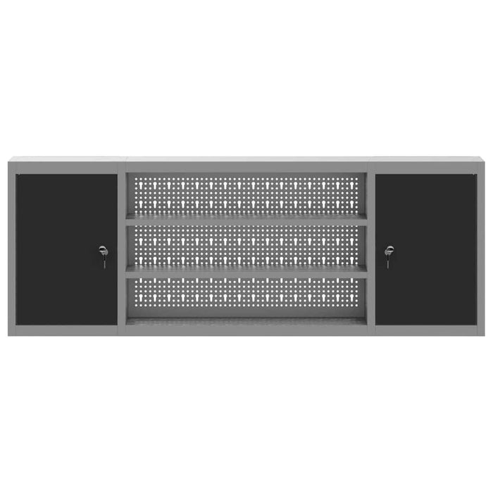 Dulap pentru unelte cu raft Negru și Gri 50 x 20 x 55 cm - WALTI WALTI