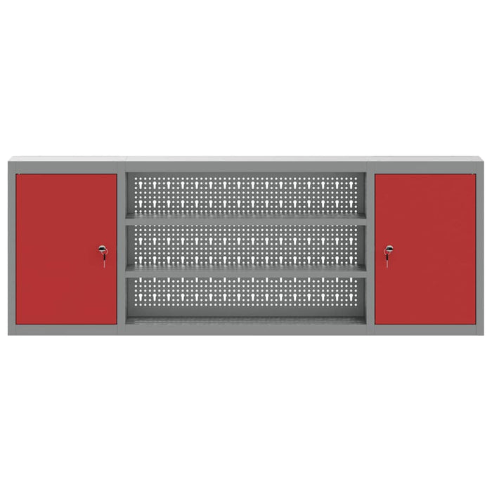 Dulap pentru unelte cu raft Roșu și gri 150 x 20 x 55 cm WALTI