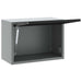 Dulap pentru unelte cu depozitare Negru și Gri 50 x 25 x 35 cm - WALTI WALTI