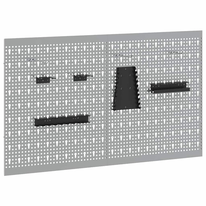Panou de Perete pentru Unelte 2 buc. Gri 100 x 1 x 60 cm WALTI